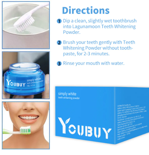 Chic Charm Teeth Whitening Brightening Powder