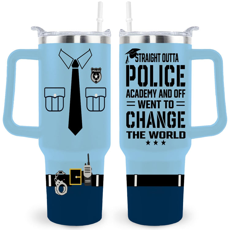 Chic Charm Police Academy Graduation 40oz Tumbler Cup