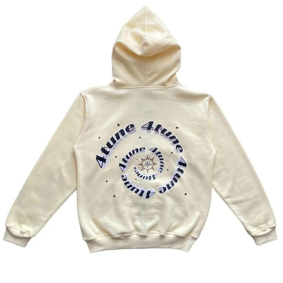 Chic Charm Star Printed Zip Up Hoodie