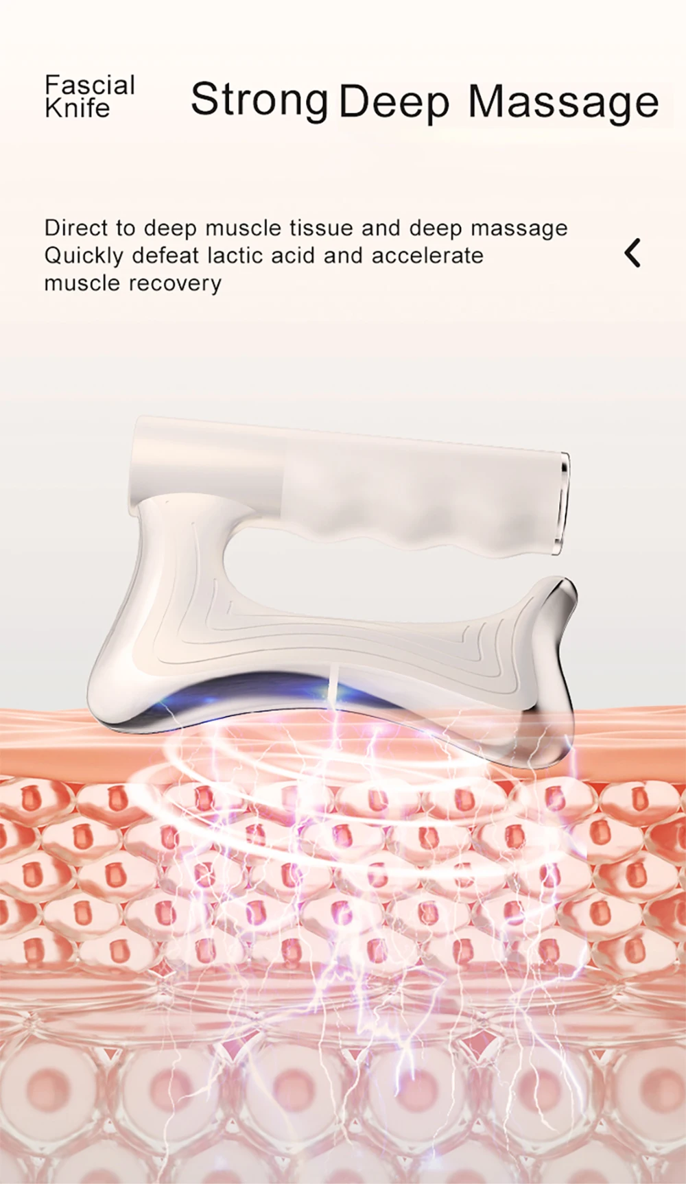 Chic Charm Electric Deep Tissue Massage Blade Tool