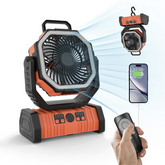 Chic Charm Outdoor Power Bank LED Camping Fan