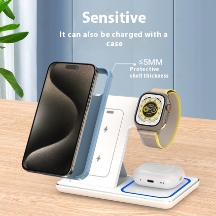 Chic Charm 3-in-1 LED Fast Wireless Charger Stand