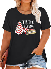 Chic Charm Plus Size Tis The Season Christmas Shirt