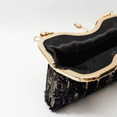 Chic Charm Velvet Sequin Evening Clutch Handbag