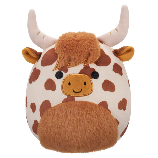 Chic Charm Alonzo Spotted Highland Cow 8-Inch Plush