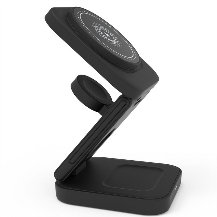 Chic Charm 3-in-1 Foldable Wireless Charger Station