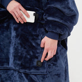 Chic Charm Heated Hoodie Blanket Cozy Wearable Blanket