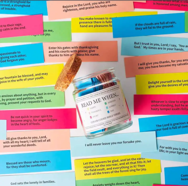Chic Charm Bible Verses In A Jar Inspirational Gift