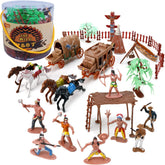 Chic Charm 58-Piece Wild West Cowboy Figure Play Set