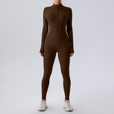 Chic Charm Fleece-Lined Yoga Jumpsuit Women’s Activewear