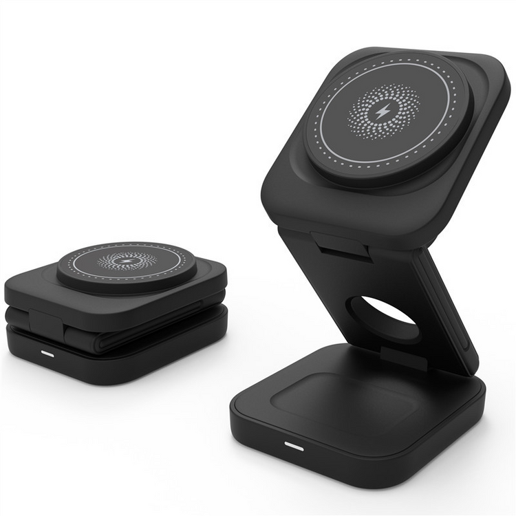 Chic Charm 3-in-1 Foldable Wireless Charger Station