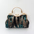 Chic Charm Velvet Sequin Evening Clutch Handbag