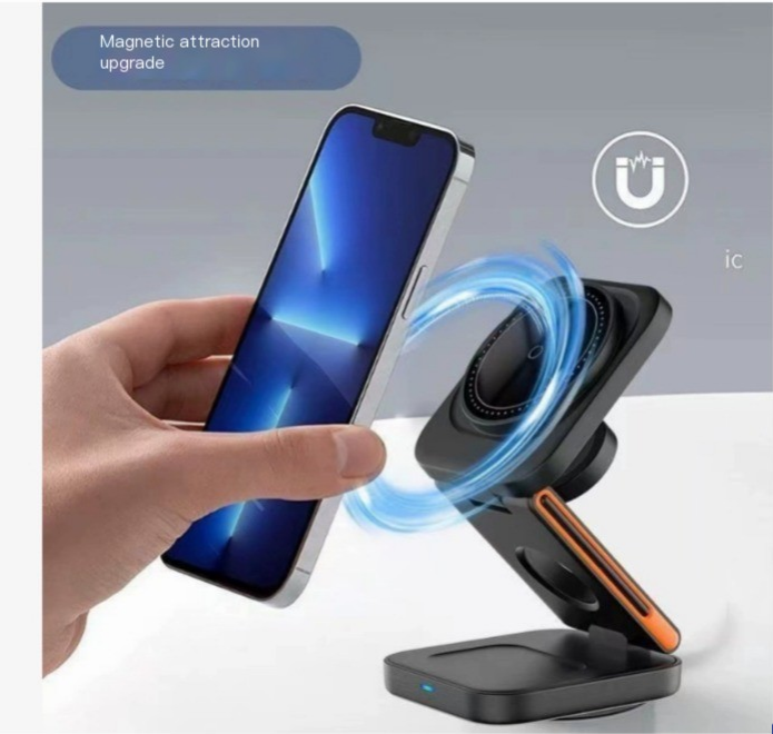 Chic Charm 3-in-1 Folding Wireless Charger Station