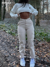 Chic Charm High Waist Cargo Pants Stylish Fit