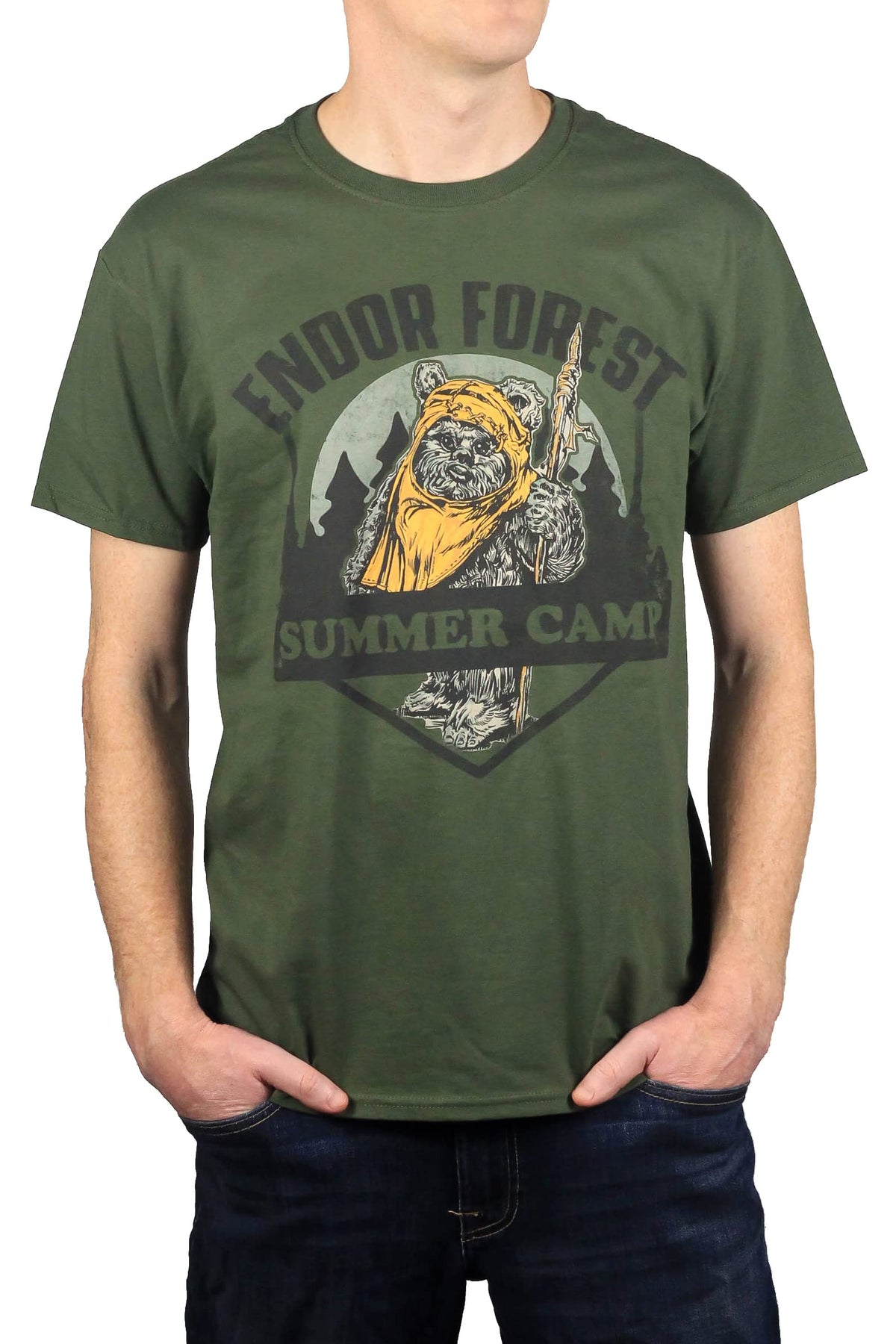 Chic Charm Men's Endor Forest Graphic T-Shirt