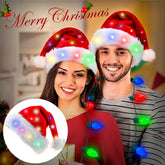 Chic Charm LED Light-Up Christmas Santa Hat