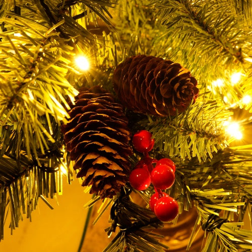 Chic Charm Pre-Lit Artificial Christmas Tree 4-Piece Set