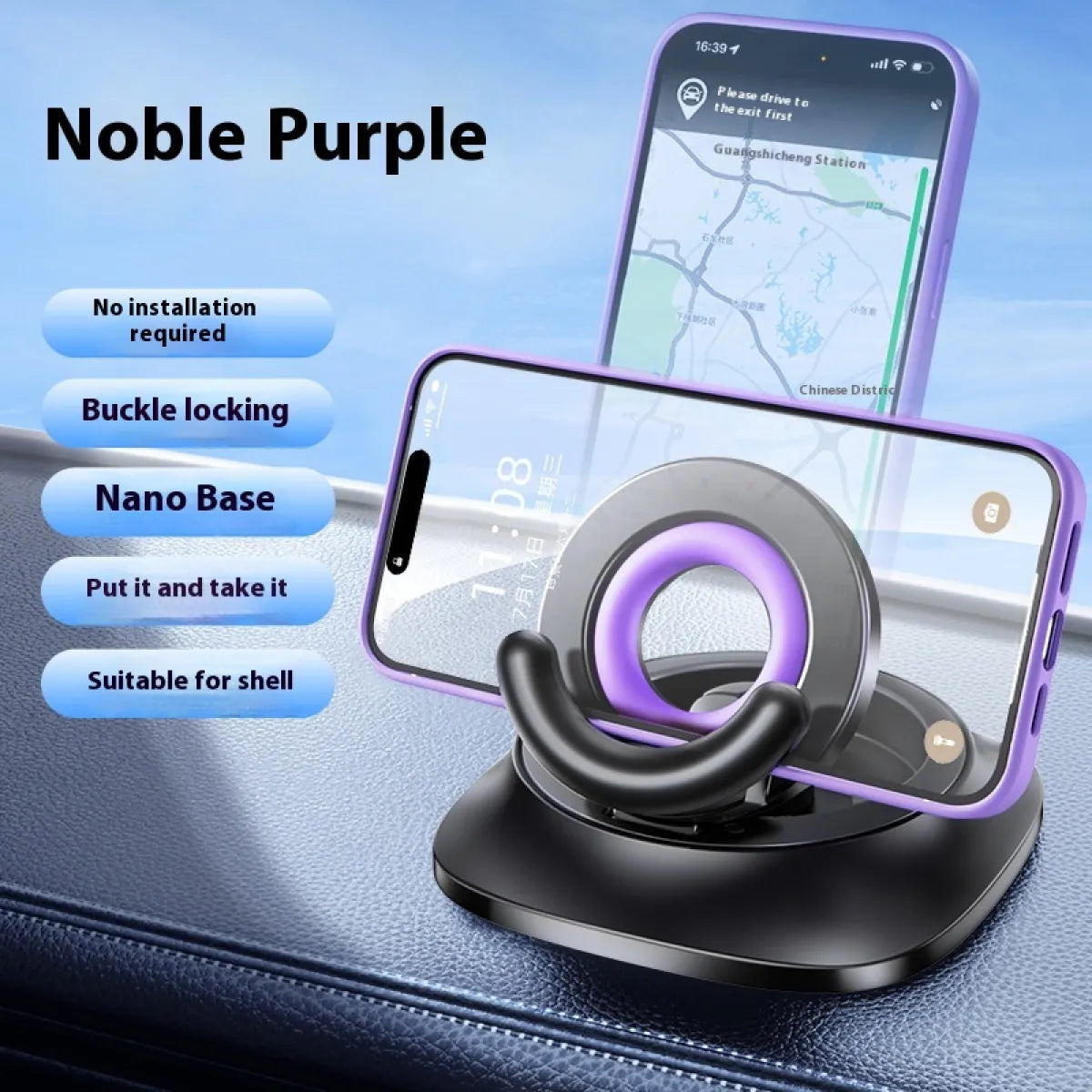 Chic Charm Adjustable Magnetic Car Phone Holder Mount