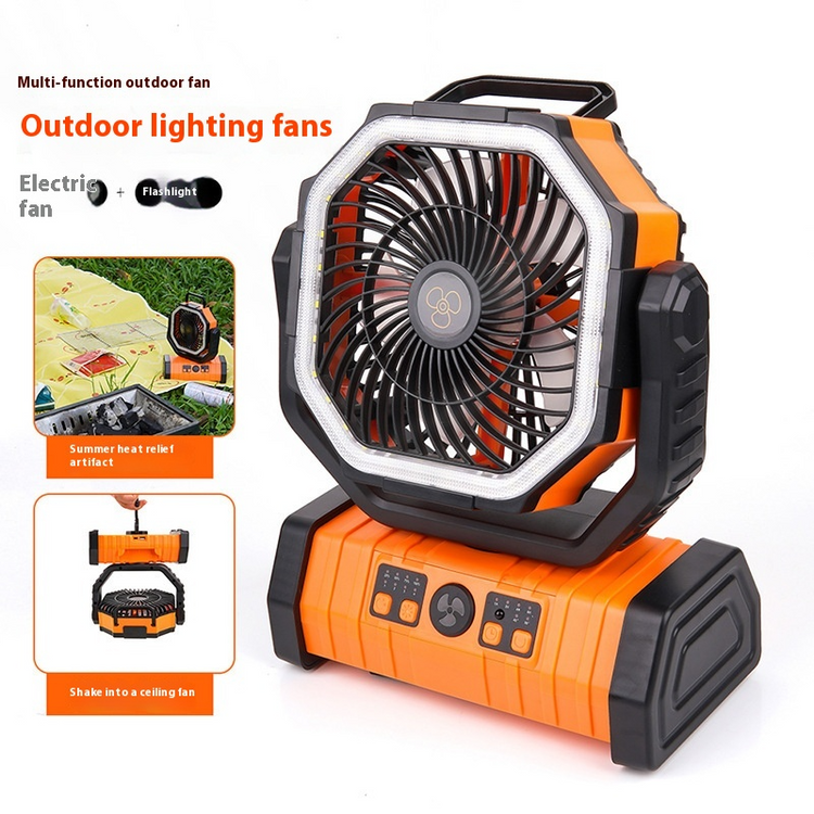 Chic Charm Outdoor Power Bank LED Camping Fan