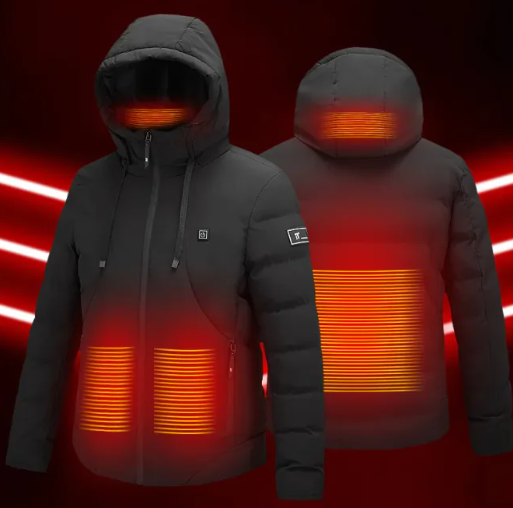 Chic Charm USB Heated Winter Jacket for Outdoor Comfort