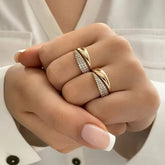 Chic Charm Elegant Adjustable Sparkle Ring
