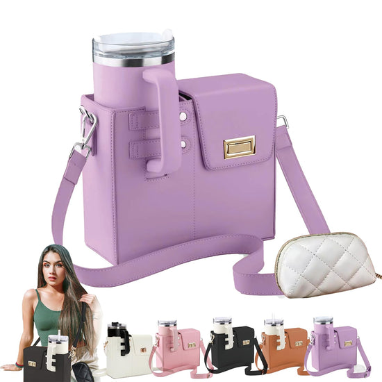 Chic Charm Stanley Tumbler Purse with Water Bottle Pocket