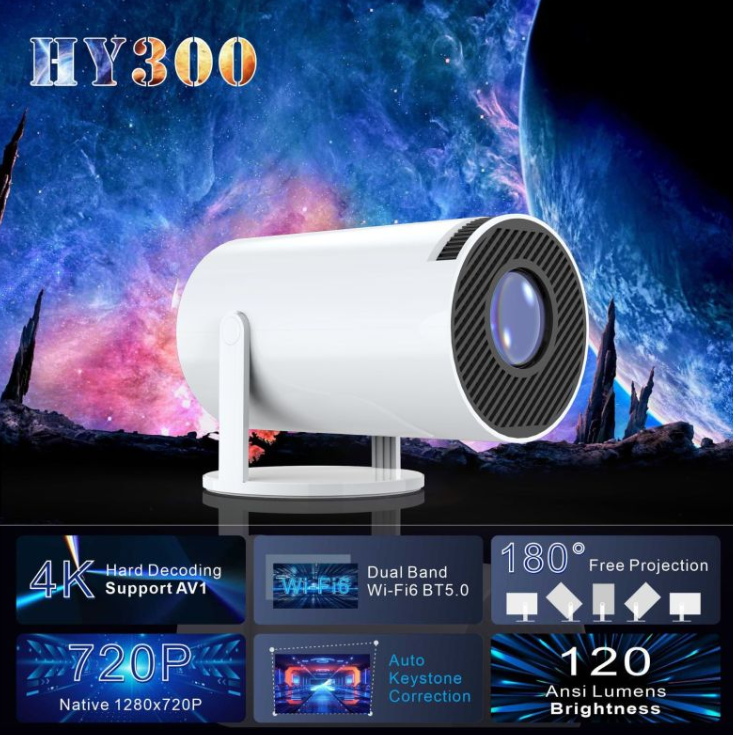 Chic Charm Portable Small Projector for Home Entertainment