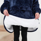 Chic Charm Heated Hoodie Blanket Cozy Wearable Blanket