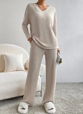 Chic Charm Casual 2-Piece Loungewear Set