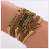 Chic Charm Multi-Layer Woven Bracelet Bangle Rope