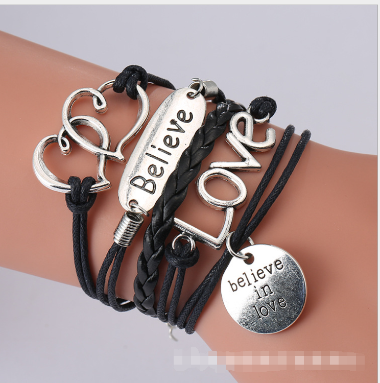 Chic Charm Multi-Layer Woven Bracelet Bangle Rope
