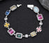 Chic Charm Gold-Plated Hip-Hop Gemstone Necklace