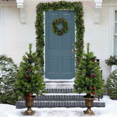 Chic Charm Pre-Lit Artificial Christmas Tree 4-Piece Set