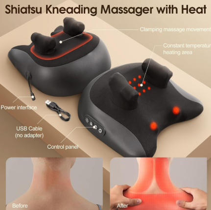 Chic Charm Neck & Shoulder Massage Pillow Relaxation