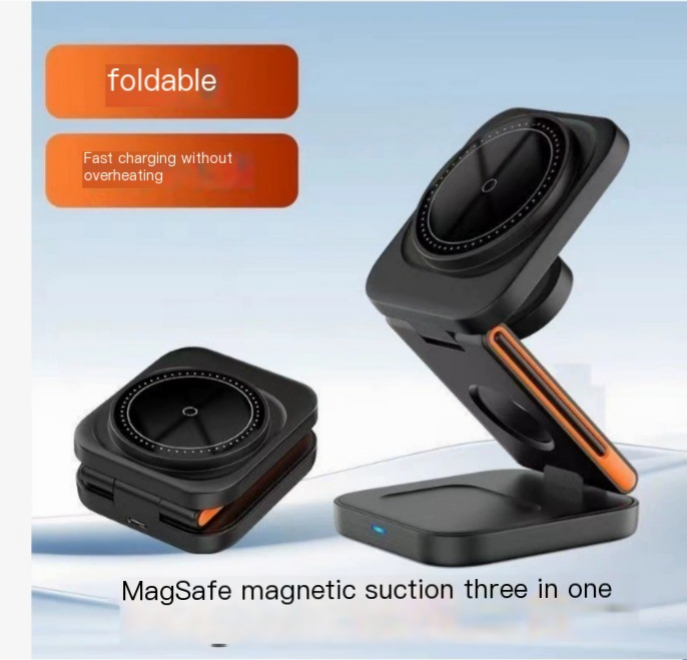Chic Charm 3-in-1 Folding Wireless Charger Station