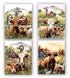 Chic Charm Farmhouse Highland Cow Wall Art Set of 4