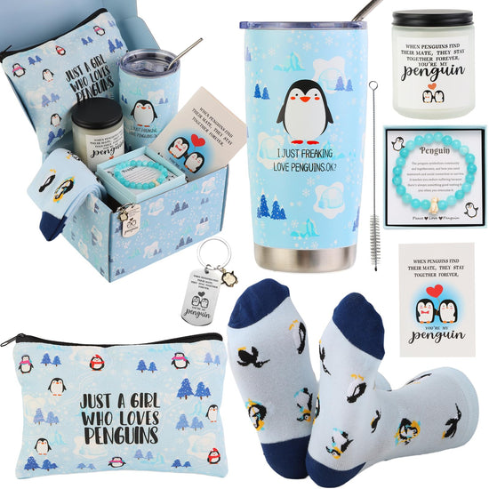 Chic Charm Penguin Lovers Gift Set for Women