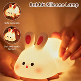 Chic Charm Cute LED Rabbit Silicone Night Light