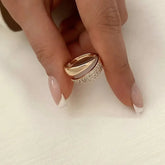 Chic Charm Elegant Adjustable Sparkle Ring