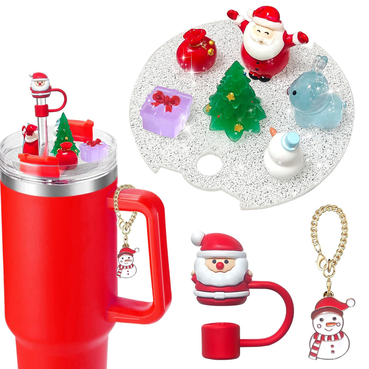 Chic Charm Stanley Cup Silicone Straw Cover Charm