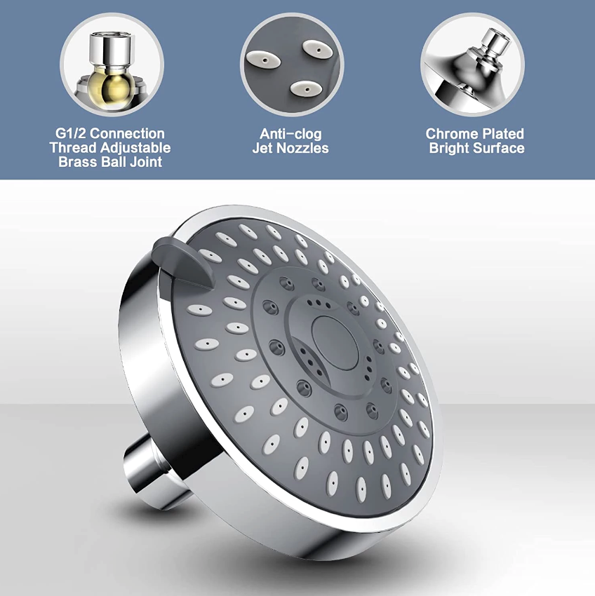 Chic Charm High Pressure Adjustable Handheld Showerhead