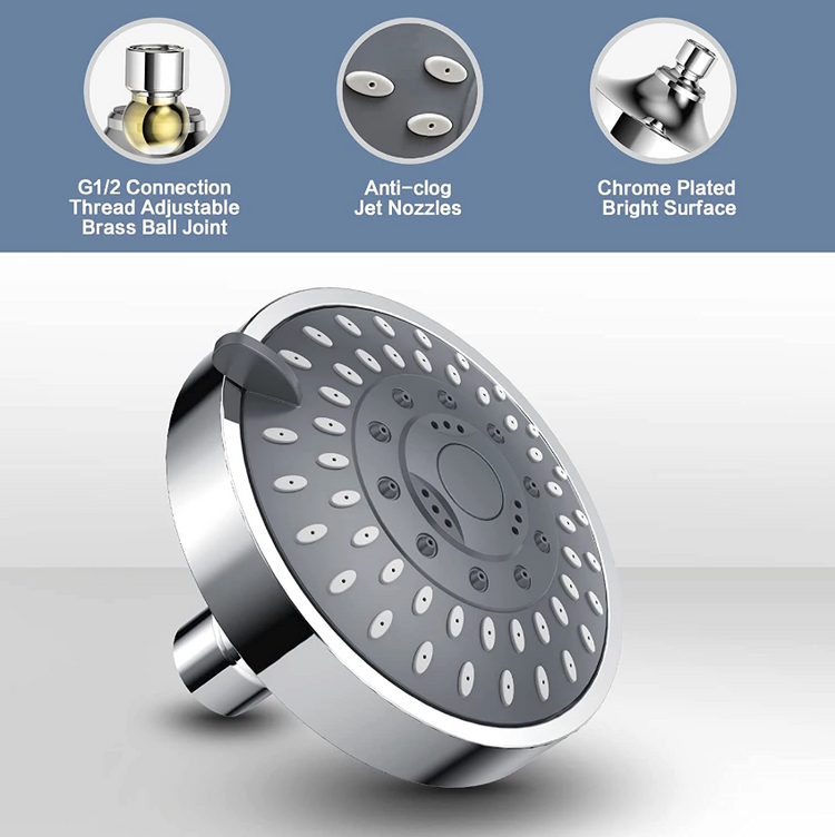 Chic Charm High Pressure Adjustable Handheld Showerhead