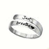 Chic Charm Silver Spiral Heart Ring