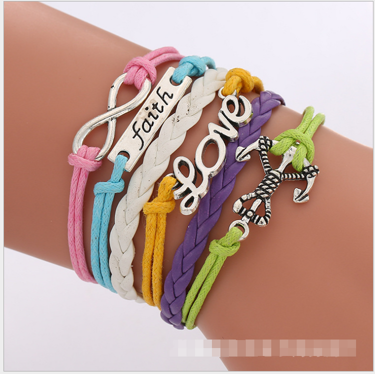 Chic Charm Multi-Layer Woven Bracelet Bangle Rope