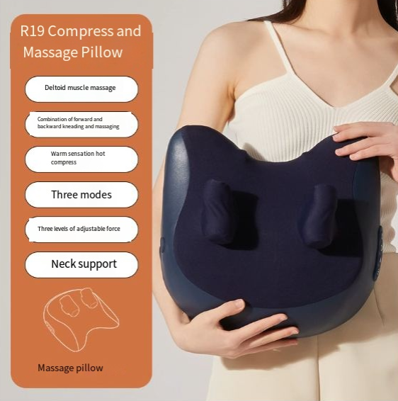 Chic Charm Neck & Shoulder Massage Pillow Relaxation