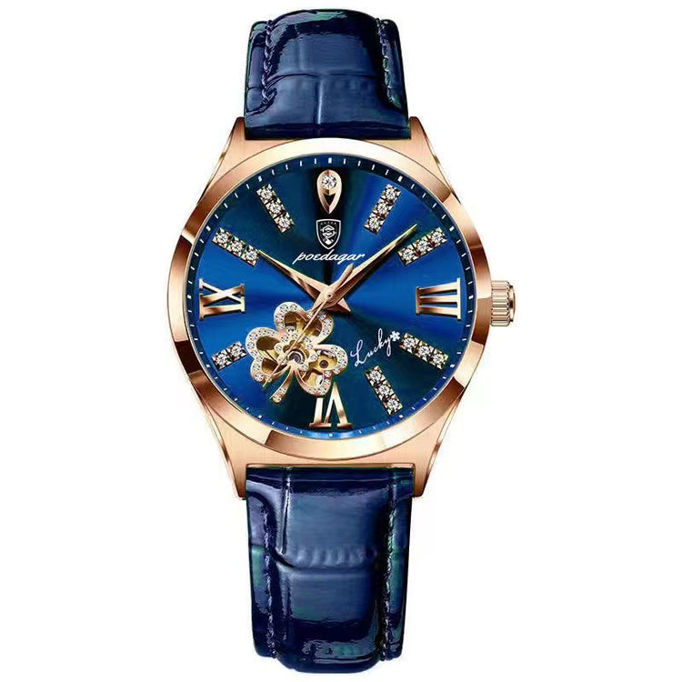 Chic Charm Waterproof Ladies Korean Style Calendar Watch