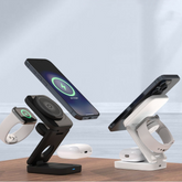 Chic Charm 3-in-1 Foldable Wireless Charger Station