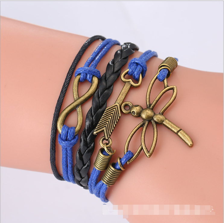 Chic Charm Multi-Layer Woven Bracelet Bangle Rope