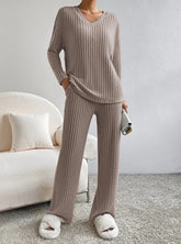 Chic Charm Casual 2-Piece Loungewear Set