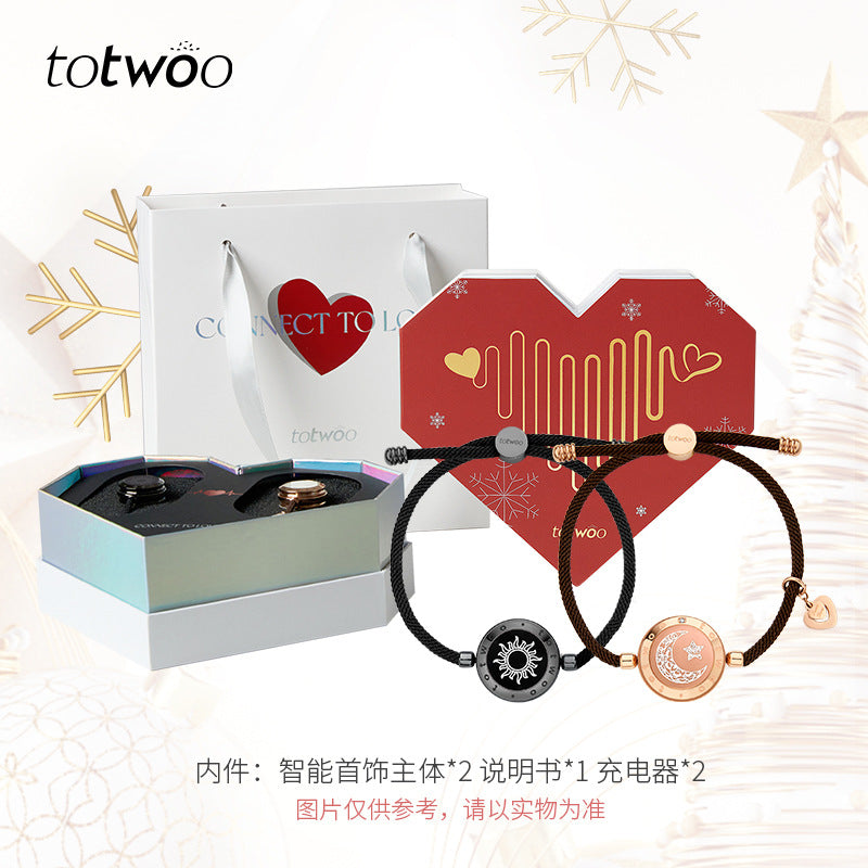 Chic Charm Totwoo Smart Bracelet Couples Connection Gift